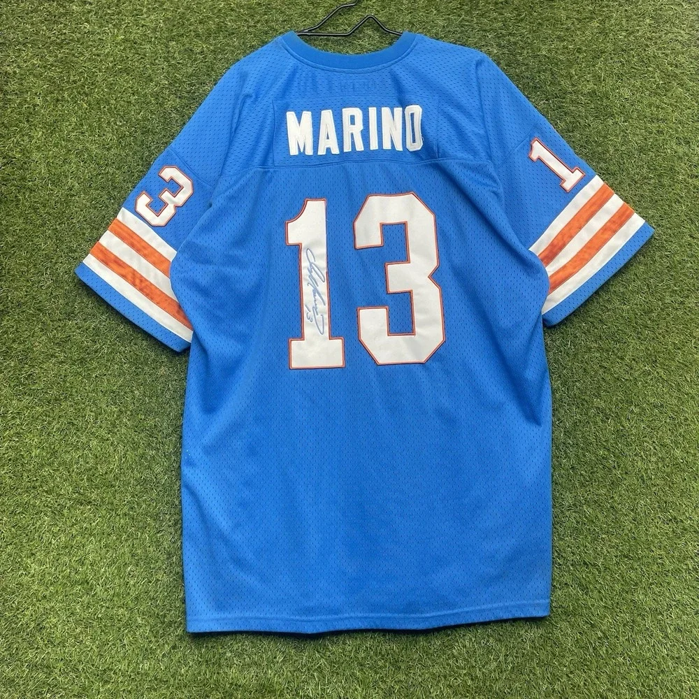 Miami Dolphins Mitchell & Ness Jersey Mens 52 Dan Marino # 13 Throwback 1983